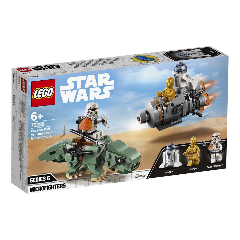 75228 LEGO® Star Wars Katapuldikad Dewbacki minihävitajate vastu kaina ir informacija | Klotsid ja konstruktorid | kaup24.ee