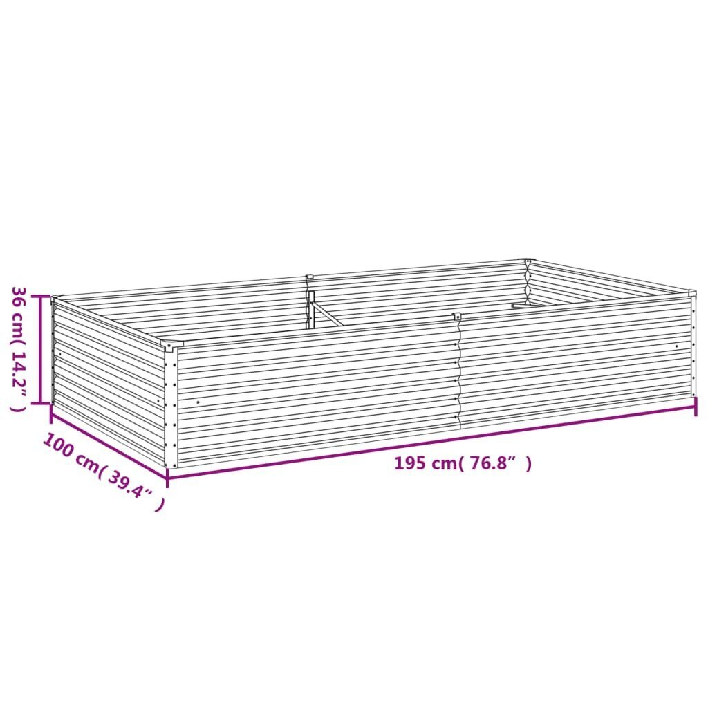 Taimekast, 195x100x36 cm hind ja info | Lillekastid | kaup24.ee