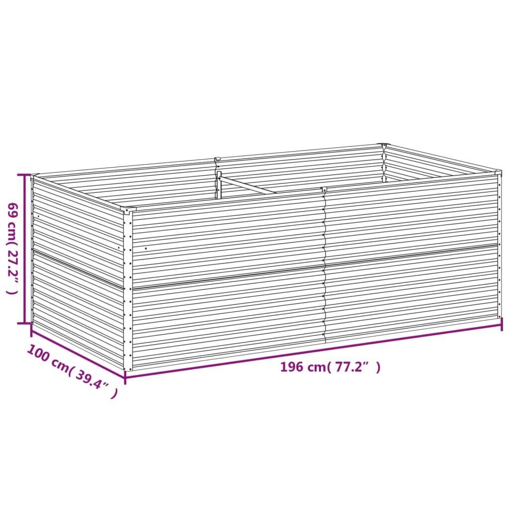 Taimekast, 196x100x69 cm hind ja info | Lillekastid | kaup24.ee