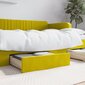 Komplektis 2 sahtlit voodi all vidaXL, kollane hind ja info | Voodikastid, voodisahtlid | kaup24.ee
