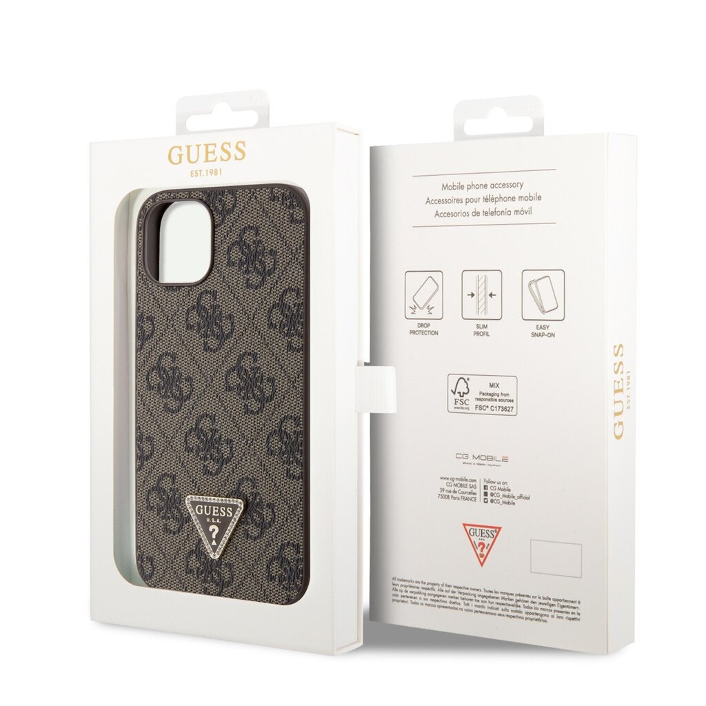 CG Mobile Guess PU 4G Strass Triangle Case GUHCP15SP4TDPW hind ja info | Telefoni kaaned, ümbrised | kaup24.ee