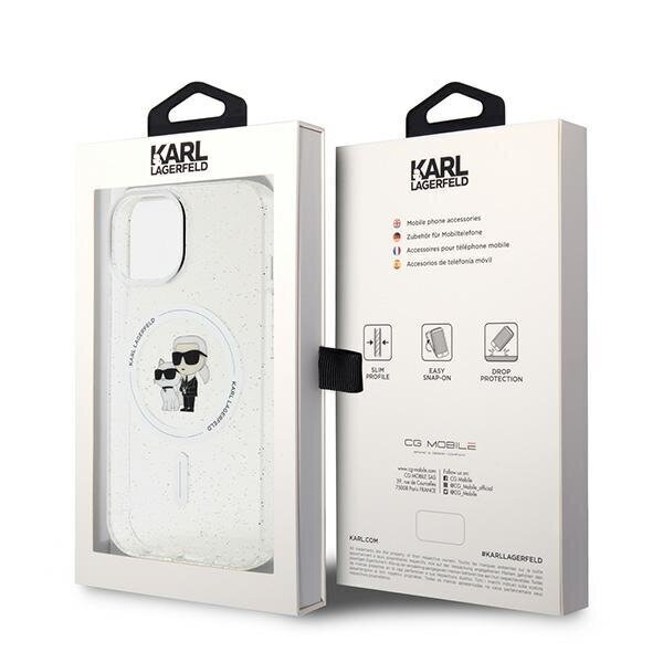 CG Mobile Karl Lagerfeld MagSafe Case KLHMP15MHGKCNOT цена и информация | Telefoni kaaned, ümbrised | kaup24.ee
