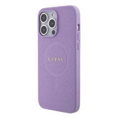 Guess GUHMP15XPSAHMCU iPhone 15 Pro Max 6.7" fioletowy|purple hardcase Saffiano MagSafe цена и информация | Чехлы для телефонов | kaup24.ee