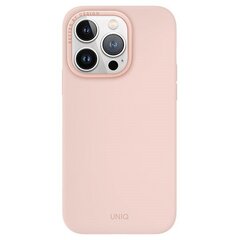 UNIQ etui Lino Hue iPhone 15 Pro 6.1" Magclick Charging różowy|blush pink цена и информация | Чехлы для телефонов | kaup24.ee