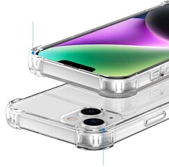 Anti shock силиконовый чехол Fusion 1.5 мм для Apple iPhone 15 прозрачный цена и информация | Чехлы для телефонов | kaup24.ee