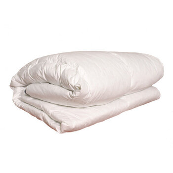 Одеяло из хлопка с наполнителем из утиного пуха и пера, 200x200 см цена и информация | Одеяла | kaup24.ee