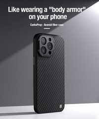 Nillkin CarboProp Aramid Case for Apple iPhone 14 Pro Black цена и информация | Чехлы для телефонов | kaup24.ee