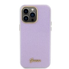 Guess PU Glitter Full Wrapped Case for iPhone 15 Pro Max Lilac цена и информация | Чехлы для телефонов | kaup24.ee