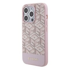Guess PU G Cube MagSafe Case for iPhone 15 Pro Pink цена и информация | Чехлы для телефонов | kaup24.ee