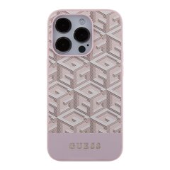 Guess PU G Cube MagSafe Case for iPhone 15 Pro Pink цена и информация | Чехлы для телефонов | kaup24.ee