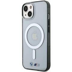 Etui BMW BMHMP15SHCRS iPhone 15 6.1" przezroczysty|transparent hardcase Silver Ring MagSafe цена и информация | Чехлы для телефонов | kaup24.ee