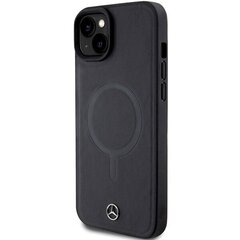 Mercedes MEHMP15S23RCMK iPhone 15 6.1" czarny|black hardcase Smooth Leather MagSafe цена и информация | Чехлы для телефонов | kaup24.ee