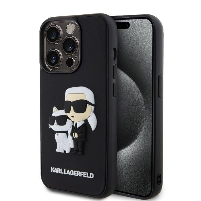 CG Mobile Karl Lagerfeld 3D Rubber Karl and Choupette Case KLHCP13X3DRKCNK цена и информация | Telefoni kaaned, ümbrised | kaup24.ee