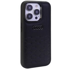 Audi GT Synthetic Leather iPhone 15 Pro 6.1"czarny|black hardcase AU-TPUPCIP15P-GT|D2-BK цена и информация | AUDI Мобильные телефоны, Фото и Видео | kaup24.ee