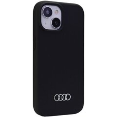 Audi Silicone Case iPhone 15 6.1" czarny|black hardcase AU-LSRIP15-Q3|D1-BK цена и информация | AUDI Мобильные телефоны, Фото и Видео | kaup24.ee