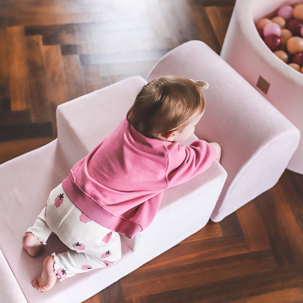 Pehmed ronimisklotsid lastele MeowBaby, valge, 4 elementi цена и информация | Imikute mänguasjad | kaup24.ee