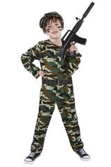 Карнавальный костюм Солдат, зеленый цена и информация | Карнавальные костюмы | kaup24.ee