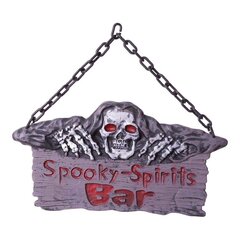 Знак My Other Me Spooky Spirits Bar Halloween (37 x 46 cm) цена и информация | Карнавальные костюмы | kaup24.ee