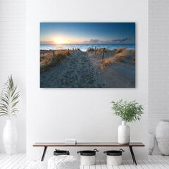 Холст, закат на пляже у моря 59,99 цена и информация | Картины, живопись | kaup24.ee