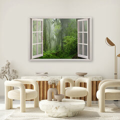 Seinapilt Jungle Forest Window hind ja info | Seinapildid | kaup24.ee
