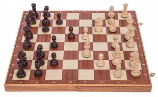 Деревянные шахматы, 37 x 37 см цена и информация | Настольные игры | kaup24.ee