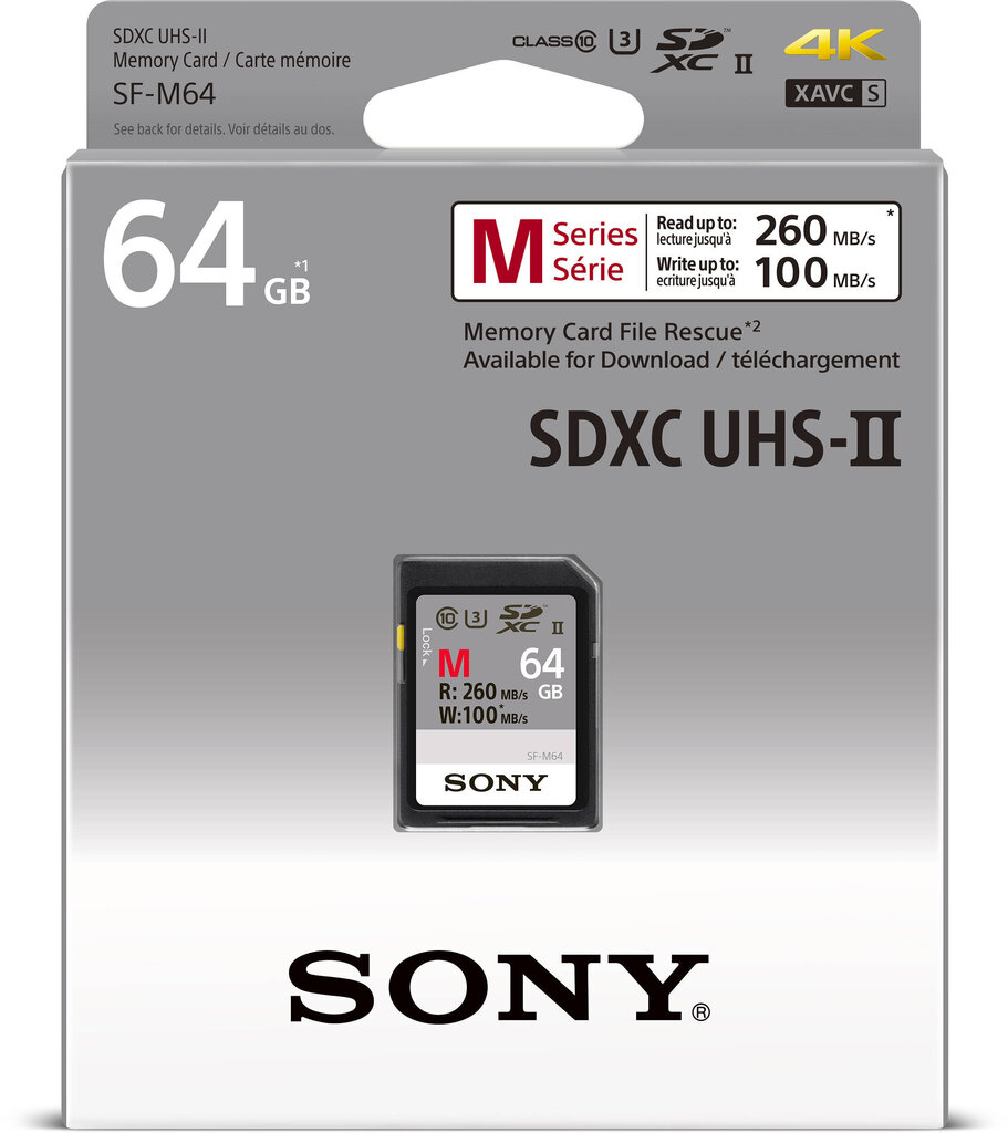 Mälukaart Sony SDXC 64GB M-Series UHS-II hind ja info | Fotoaparaatide mälukaardid | kaup24.ee