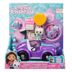 Mängukomplekt Gabby's Cat Dollhouse Kicifura ja Panda Picnic Car + tarvikud цена и информация | Игрушки для мальчиков | kaup24.ee