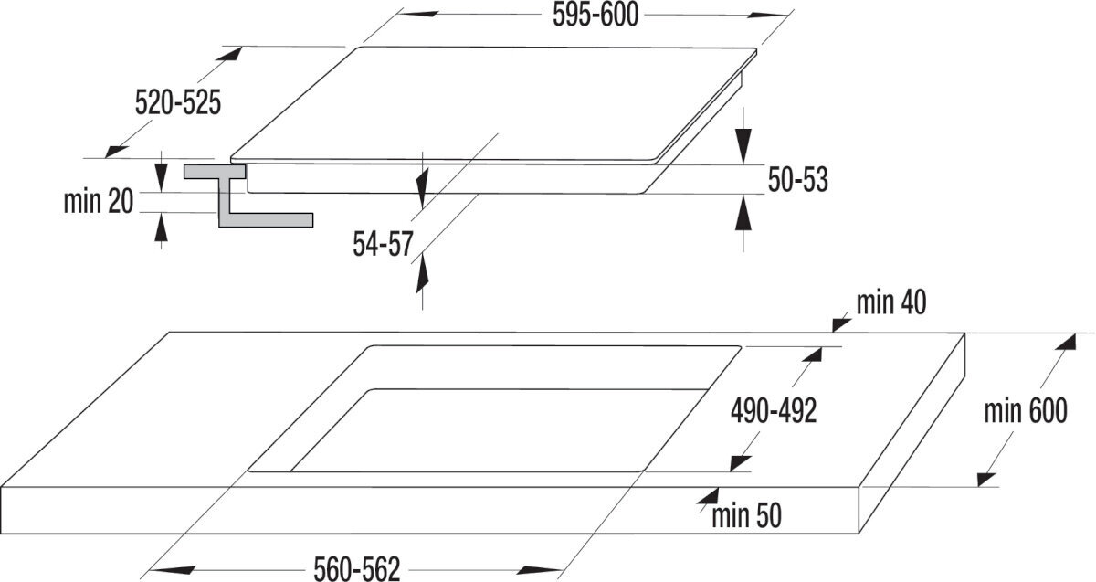 Keraamiline pliidiplaat Upo HC644F hind ja info | Pliidiplaadid | kaup24.ee