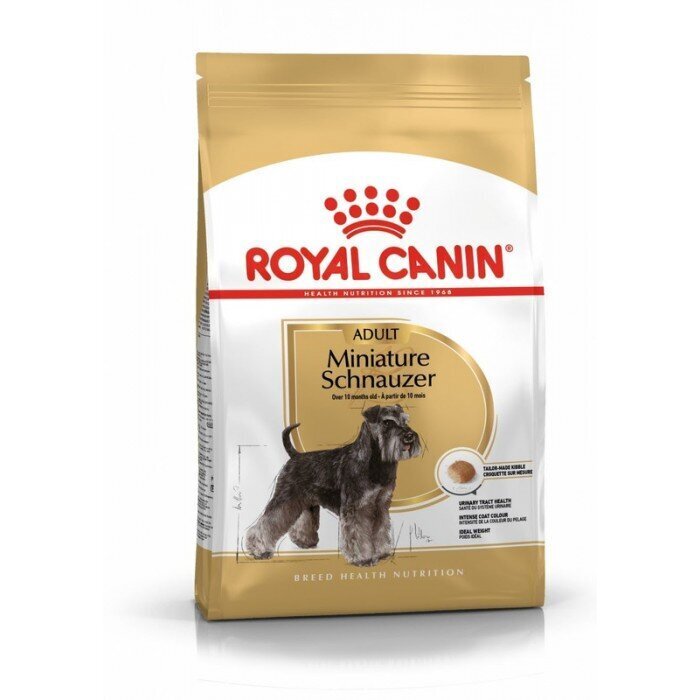 Royal Canin Miniature Schnauzer Adult täiskasvanud kääbusšnautseritele, 7,5 kg цена и информация | Kuivtoit koertele | kaup24.ee