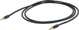 Helikaabel Proel 3,5mm stereo - 3,5mm stereo , 3m, must цена и информация | Borofone 43757-uniw | kaup24.ee