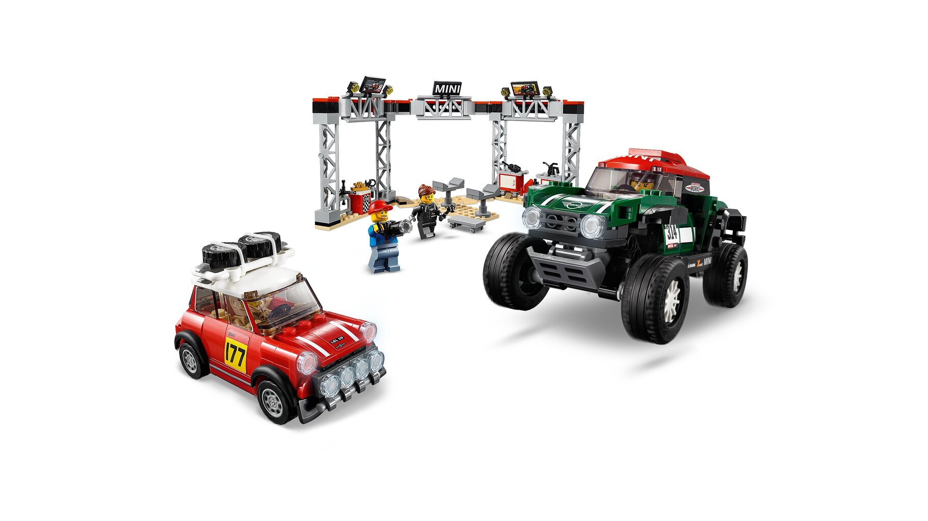 75894 LEGO® Speed ​​​​Champions 1967 Mini Cooper S Rally ja 2018 MINI John Cooper Works Buggy цена и информация | Klotsid ja konstruktorid | kaup24.ee