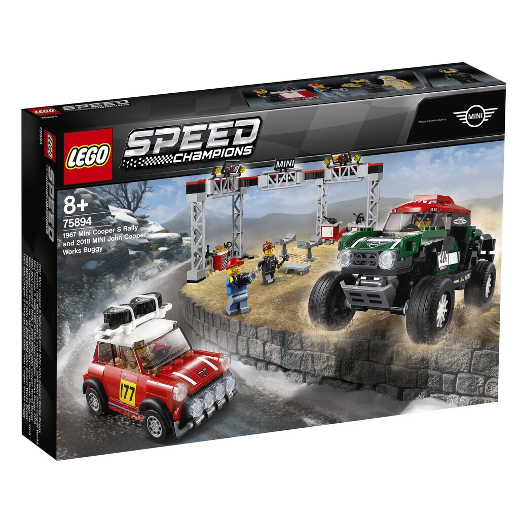 75894 LEGO® Speed ​​​​Champions 1967 Mini Cooper S Rally ja 2018 MINI John Cooper Works Buggy цена и информация | Klotsid ja konstruktorid | kaup24.ee