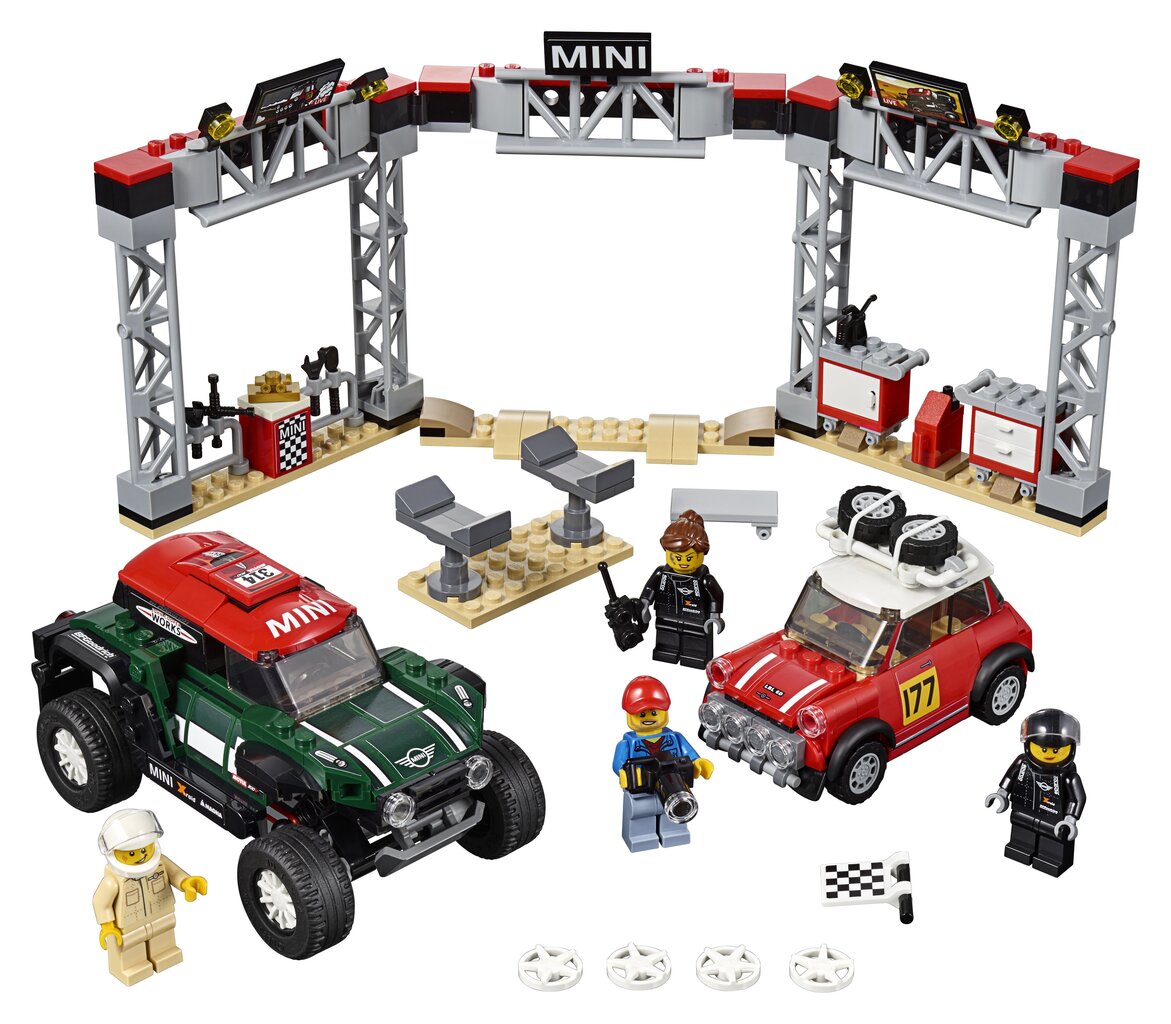 75894 LEGO® Speed ​​​​Champions 1967 Mini Cooper S Rally ja 2018 MINI John Cooper Works Buggy цена и информация | Klotsid ja konstruktorid | kaup24.ee