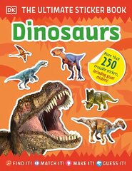 The Ultimate Sticker Book Dinosaurs hind ja info | Väikelaste raamatud | kaup24.ee