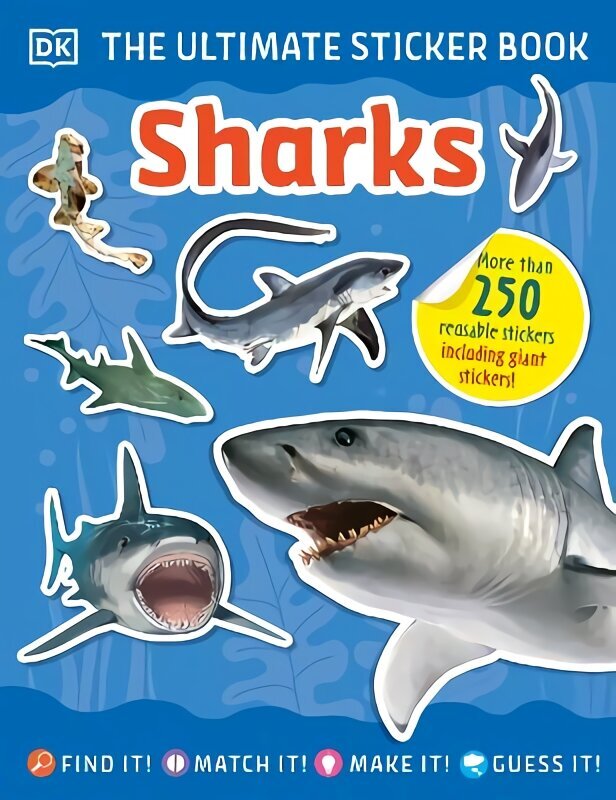 The Ultimate Sticker Book Sharks hind ja info | Väikelaste raamatud | kaup24.ee