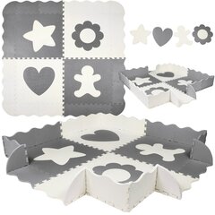 Arendav matt Foam Puzzle Humbi 61.5x61.5x1 cm, hall цена и информация | Развивающие коврики | kaup24.ee