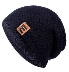 Зимняя шапка S118, черная цена и информация | Мужские шарфы, шапки, перчатки | kaup24.ee