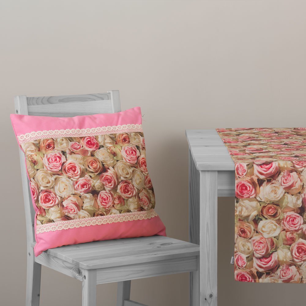 Dekoratiivne padi Patio Roses Eva L095-03LB, 45 x 45 cm цена и информация | Dekoratiivpadjad ja padjakatted | kaup24.ee