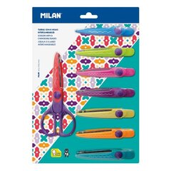 Фигурные ножницы Milan ZIGZAG 8 штук 14930908 цена и информация | Канцелярские товары | kaup24.ee