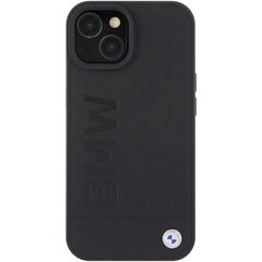 BMW BMHCP15MSLLBK iPhone 15 Plus 6.7" czarny|black Leather Hot Stamp цена и информация | Чехлы для телефонов | kaup24.ee