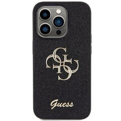 Guess GUHCP15LHG4SGK iPhone 15 Pro 6.1" czarny|black hardcase Glitter Script Big 4G цена и информация | Чехлы для телефонов | kaup24.ee