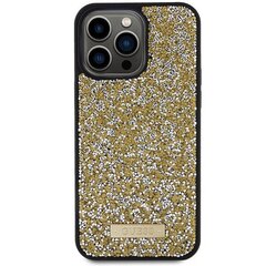 Guess GUHCP15LPFGSBSD iPhone 15 Pro 6.1" żółty|yellow hardcase Rhinestone Metal Logo цена и информация | Чехлы для телефонов | kaup24.ee