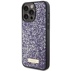 Guess GUHCP15LPFGSBSP iPhone 15 Pro 6.1" fioletowy|purple hardcase Rhinestone Metal Logo цена и информация | Чехлы для телефонов | kaup24.ee