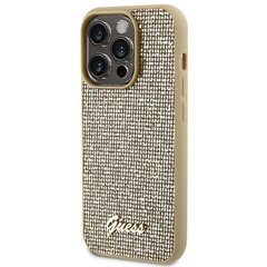 Guess GUHCP15LPMSDGSD iPhone 15 Pro 6.1" złoty|gold hardcase Disco Metal Script цена и информация | Чехлы для телефонов | kaup24.ee