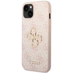 Guess GUHCP15M4GMGPI iPhone 15 Plus 6.7" różowy|pink hardcase 4G Big Metal Logo цена и информация | Чехлы для телефонов | kaup24.ee