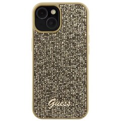 Guess GUHCP15SPMSDGSD iPhone 15 6.1" złoty|gold hardcase Disco Metal Script цена и информация | Чехлы для телефонов | kaup24.ee