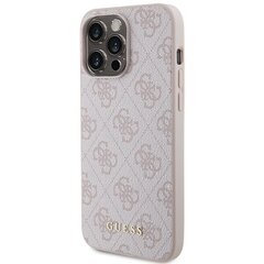 Guess GUHCP15XG4GFPI iPhone 15 Pro Max 6.7" różowy|pink hard case 4G Metal Gold Logo цена и информация | Чехлы для телефонов | kaup24.ee