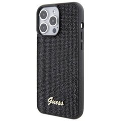 Guess GUHCP15XPMSDGSK iPhone 15 Pro Max 6.7" czarny|black hardcase Disco Metal Script цена и информация | Чехлы для телефонов | kaup24.ee