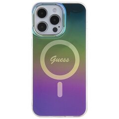 Guess GUHMP15LHITSK iPhone 15 Pro 6.1" wielokolorowy|rainbow hardcase IML Iridescent MagSafe цена и информация | Чехлы для телефонов | kaup24.ee