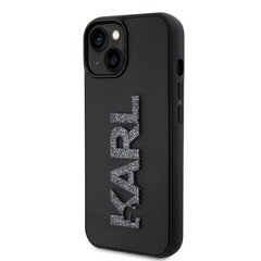 Karl Lagerfeld KLHCP15S3DMBKCK iPhone 15 6.1" czarny|black hardcase 3D Rubber Glitter Logo цена и информация | Чехлы для телефонов | kaup24.ee